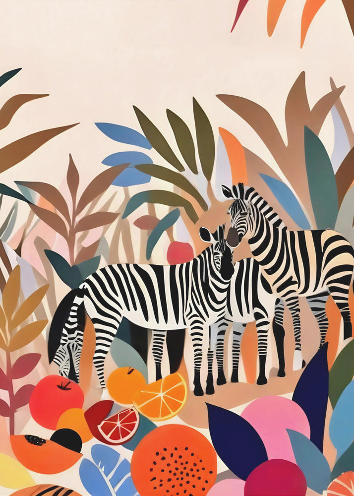 Three Zebras | Canvas