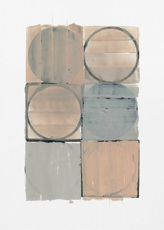Circles In Squares No 1 | Poster
