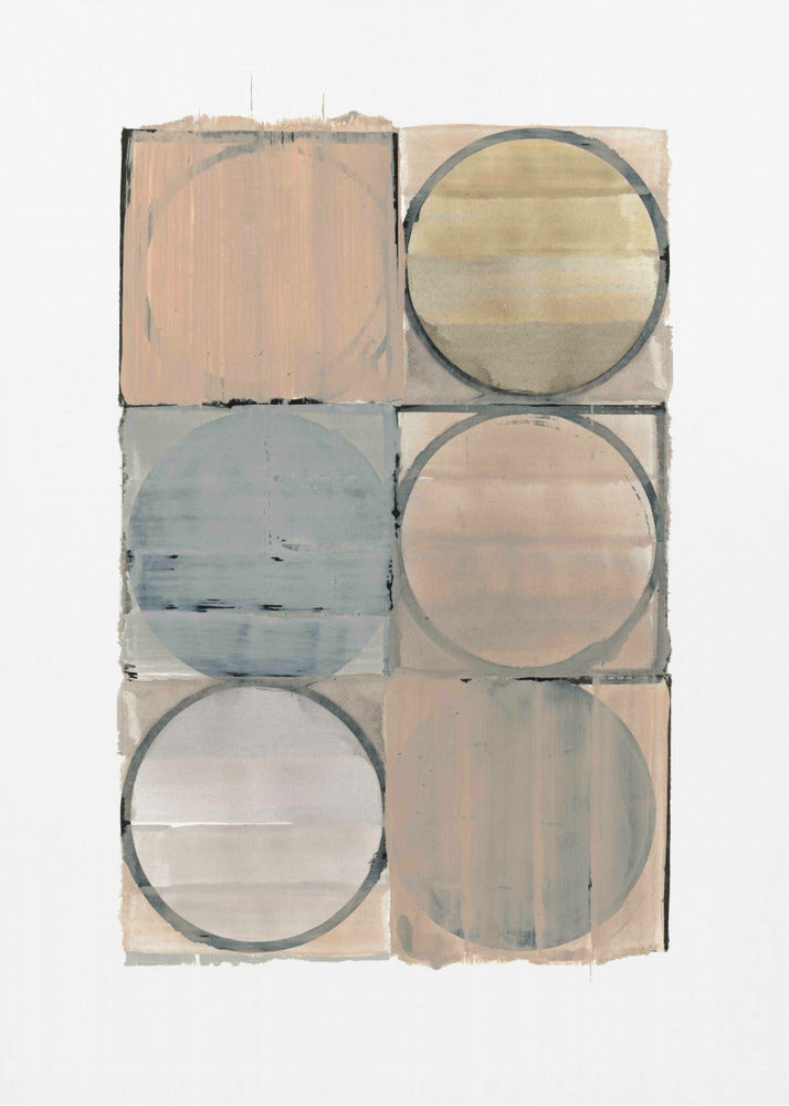 Circles In Squares No 2 | Canvas