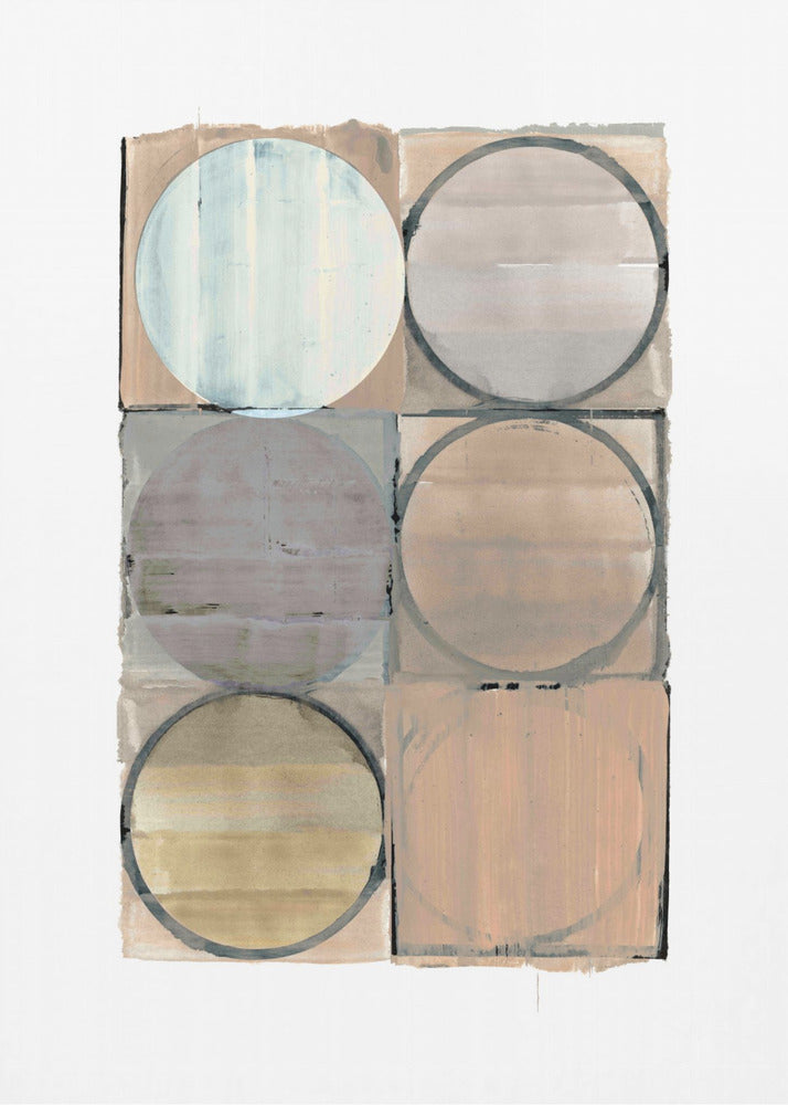 Circles In Squares No 3 | Poster