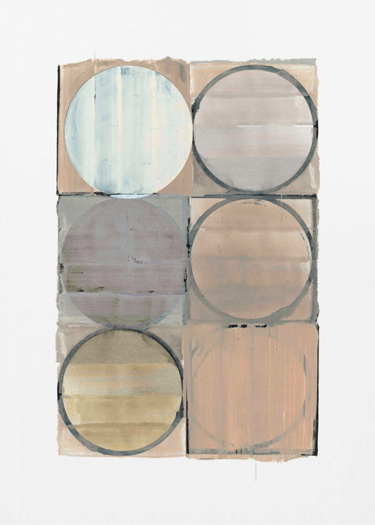 Circles In Squares No 3 | Poster