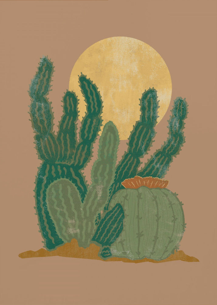 Modern Americana Cactus | Poster