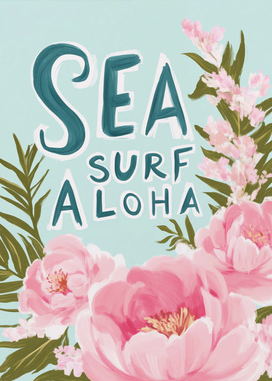 Aloha Blossom Surf | Canvas