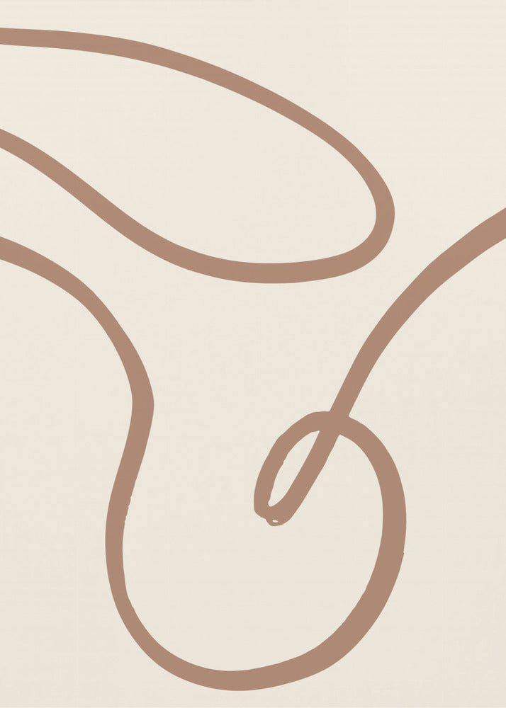 Abstract Lines Mocha 3 | Poster