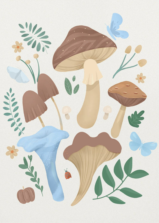 Mocha Fungi | Canvas