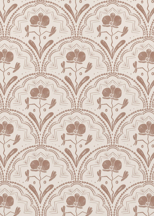 Boho Orchid Tiles Pattern | Canvas