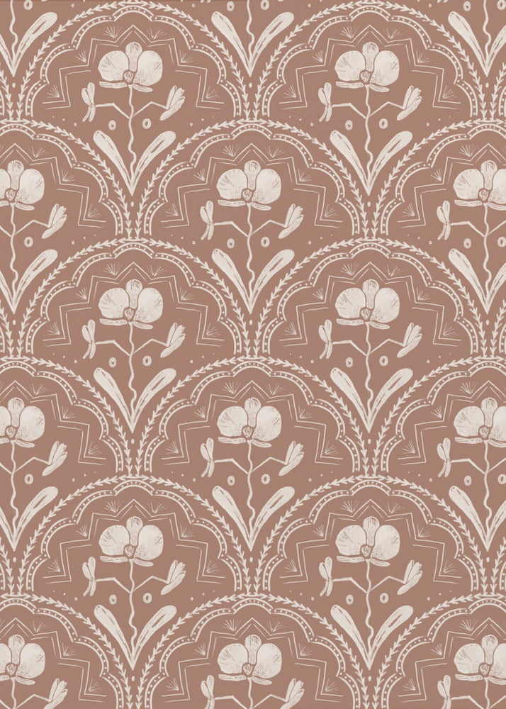 Boho Orchid Tiles Pattern | Poster