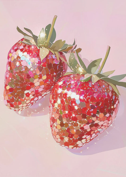 Sparkling Strawberries | Poster