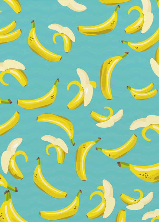 Playful Pattern Of Yellow Bananas | Poster