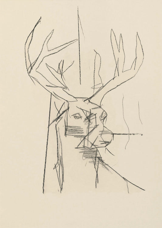 Étude Cerf (stag) No.2 | Poster