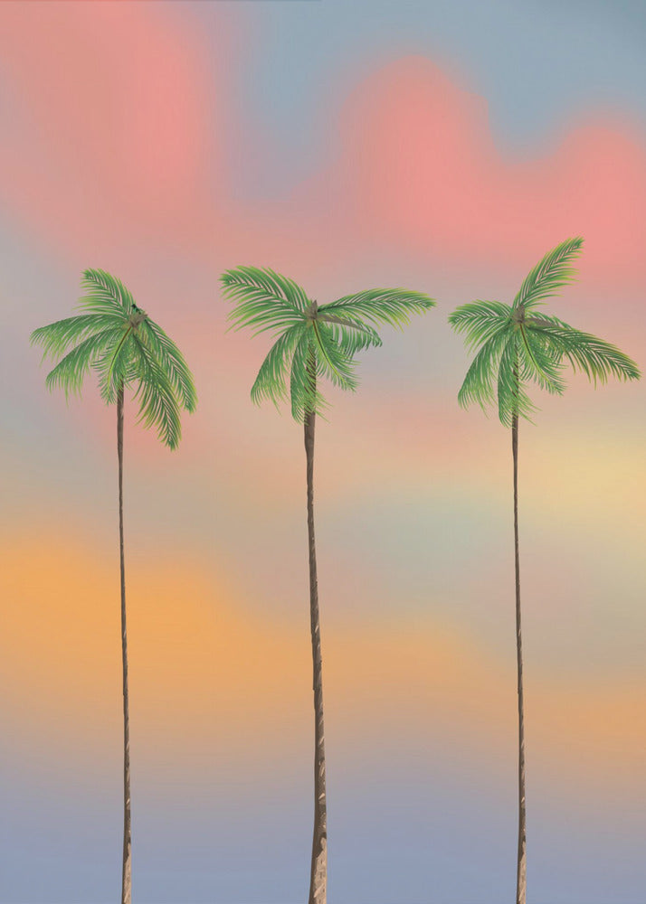 Three Tall Palm Trees | Poster
