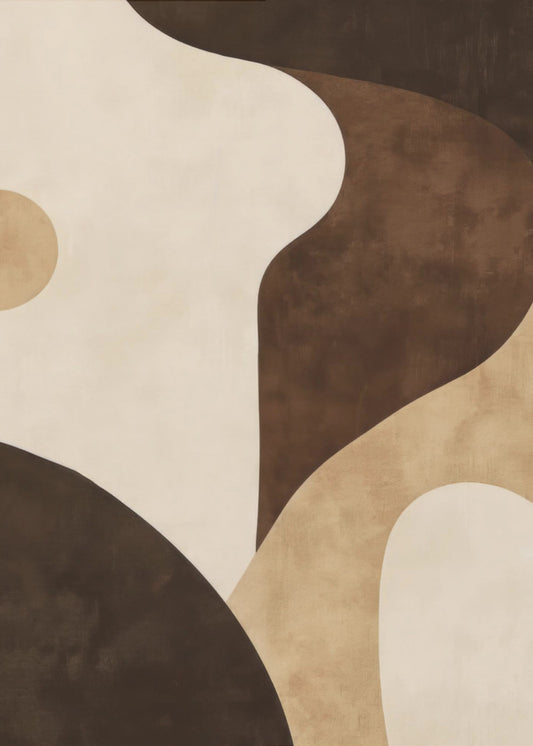 Brown Tones Geometric 2 | Canvas