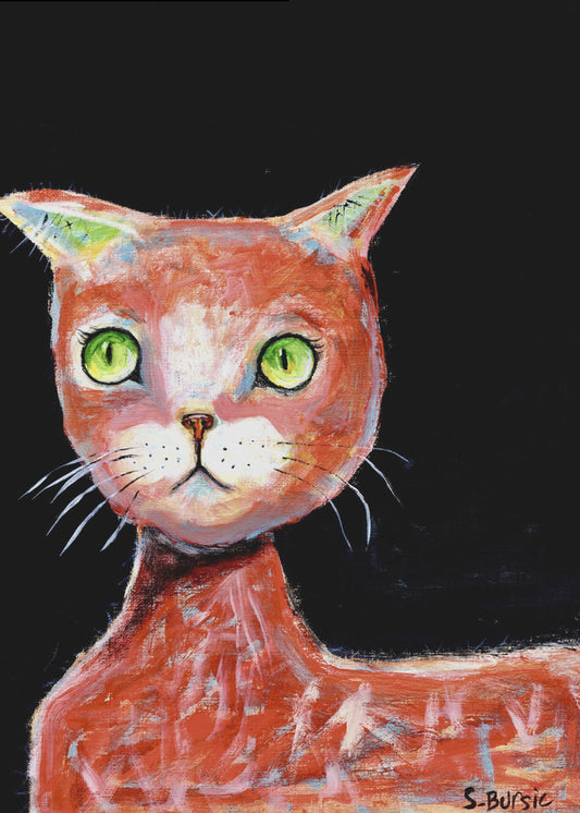 The Red  Cat | Canvas