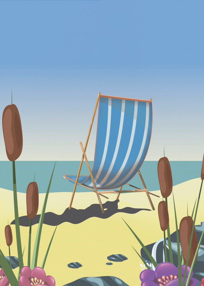 Seaside Deck Chair | Poster