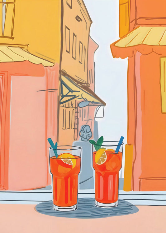 Two Aperols Please! | Poster