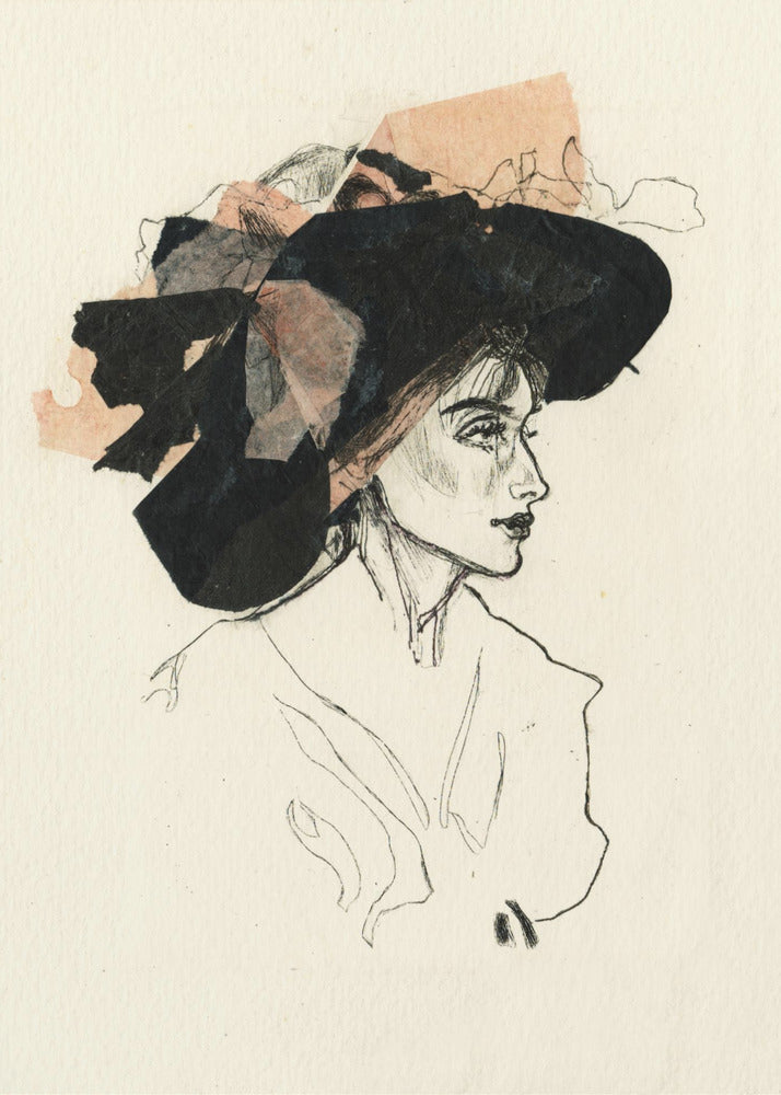 Woman In A Large Hat | Poster