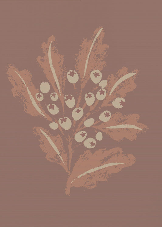 Textured Mocha Foliage | Canvas