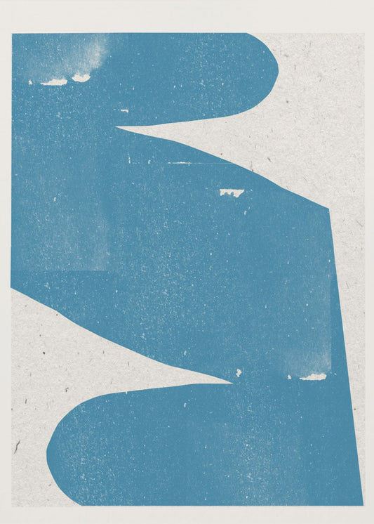 Blue Abstract Curve | Canvas