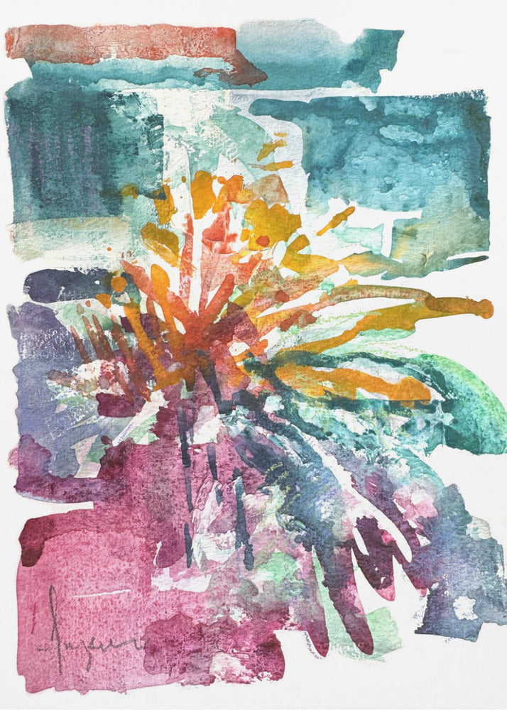 Orchid Passion Watercolor | Poster