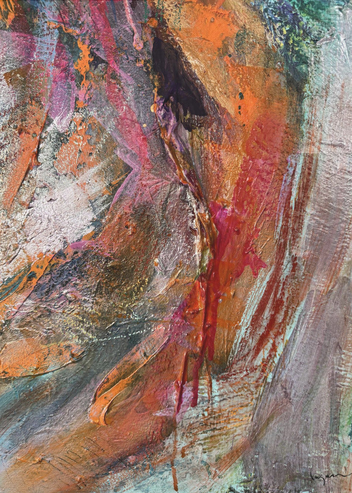 Crimson Geode | Canvas