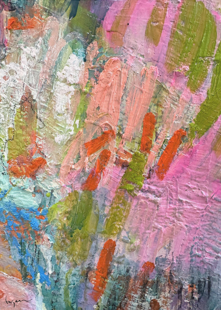 Whispering Pink Brushstrokes | Poster