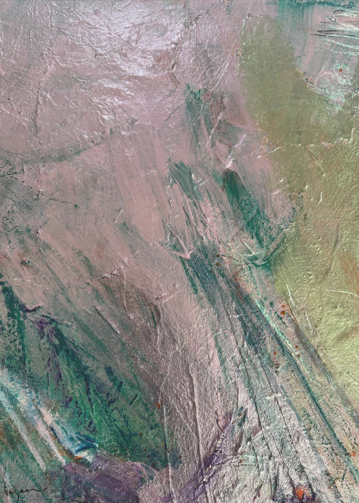 Mystic Pink Brushstrokes | Canvas