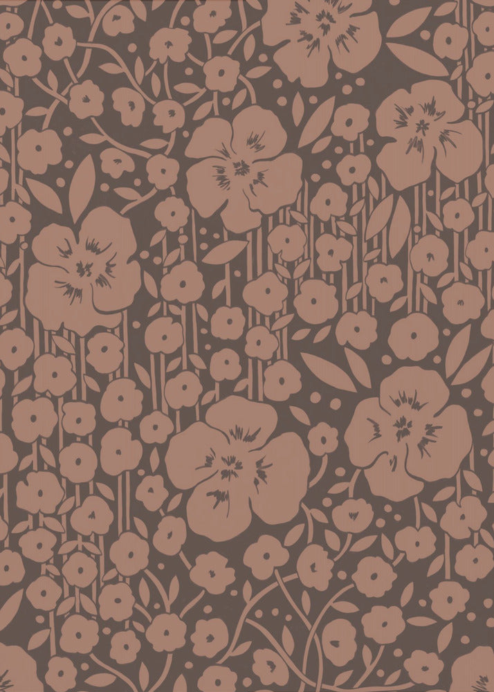 Flower Poem - dark | Canvas