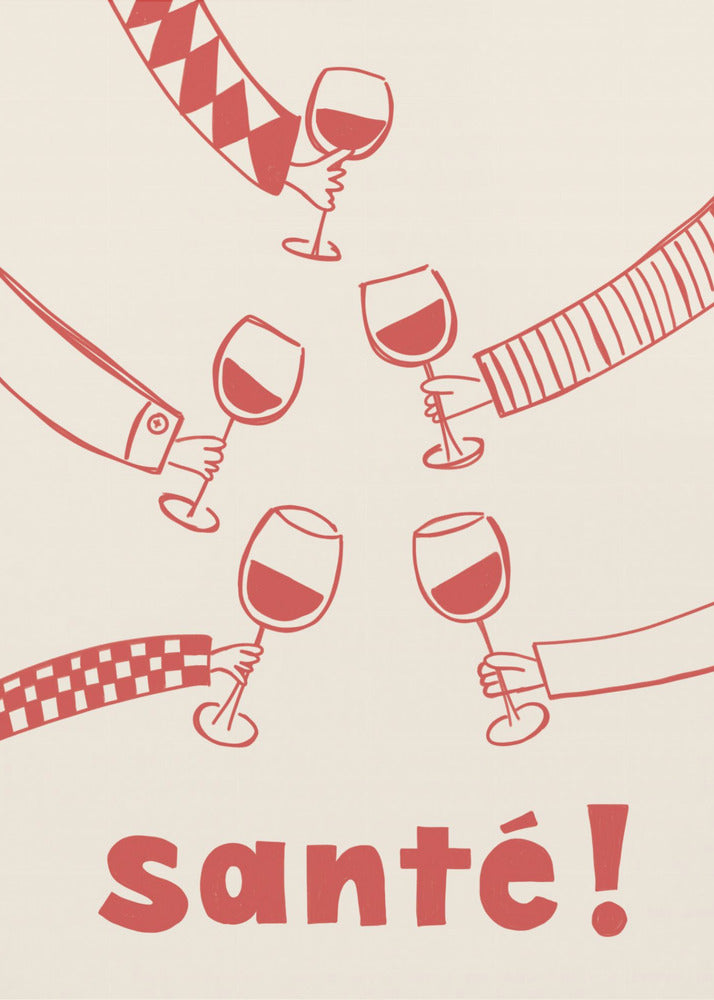 Santé! Wine Party with Friends | Poster
