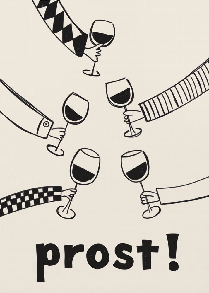 Prost! Wine Party with Friends | Poster