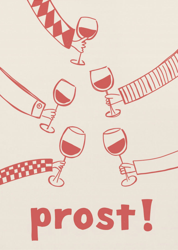 Prost! Wine Party with Friends | Canvas
