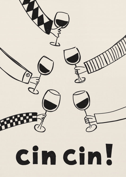Cin cin! Wine Party with Friends | Poster