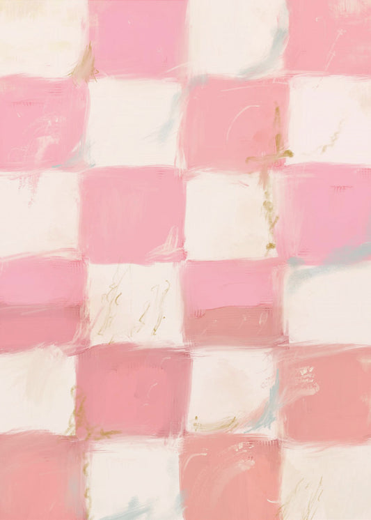 Pastel Checkered Bliss | Poster