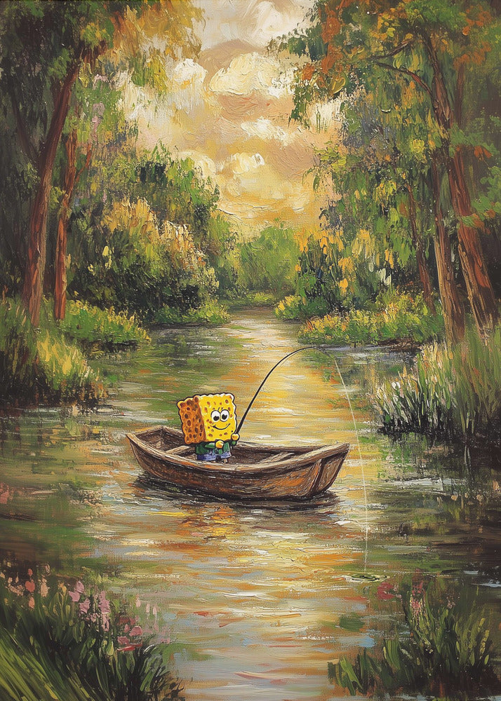 Bob by the river | Canvas