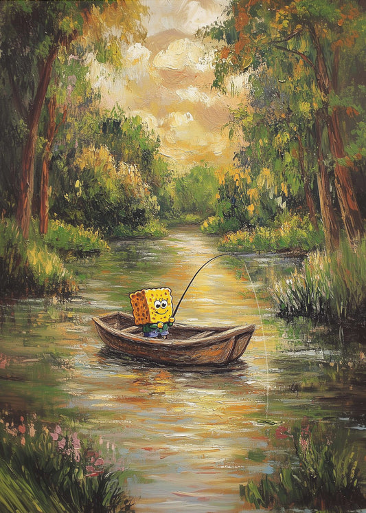 Bob by the river | Canvas