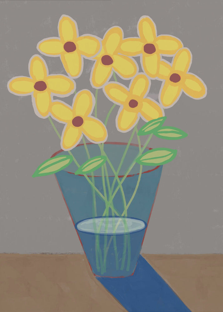 Daisies in vase | Canvas