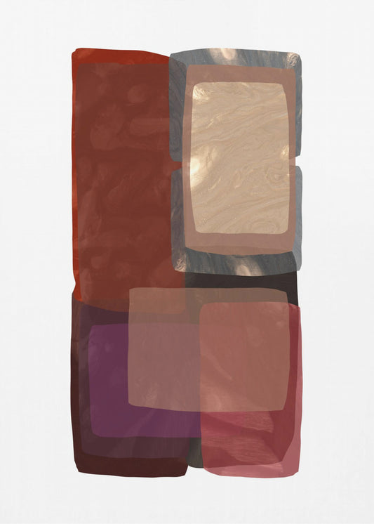 Deep Shades Shapes 1 | Poster