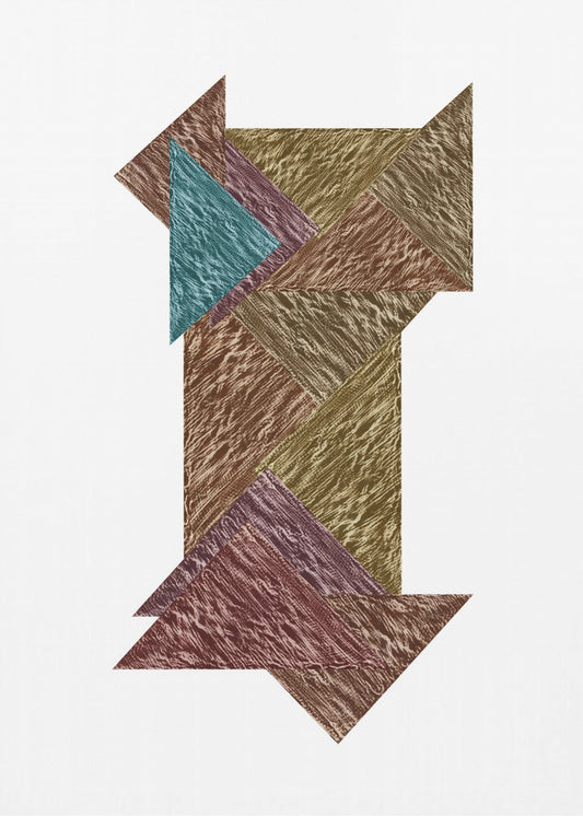 Mocha Textural Abstract 3 | Canvas