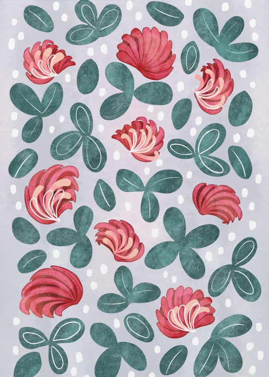 Red flowers III | Canvas