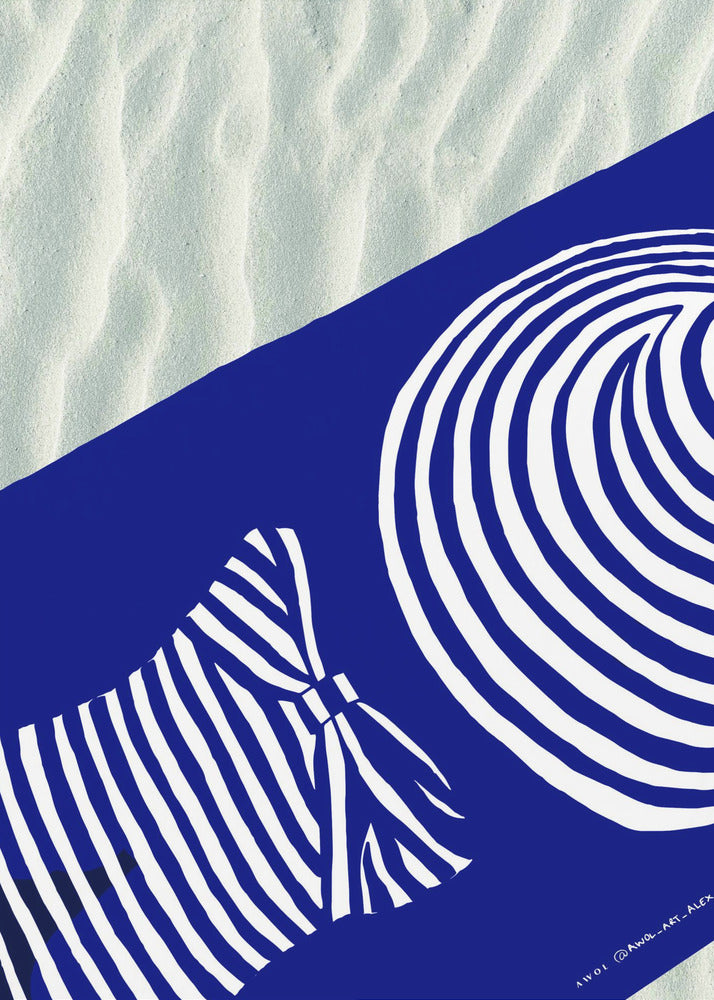 Beach Wall Art, Tanning By The Med Sea Art Print | Poster