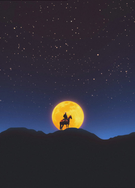 The Rider and the Moon | Canvas