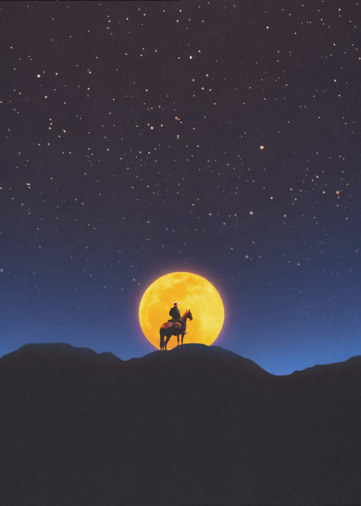 The Rider and the Moon | Canvas