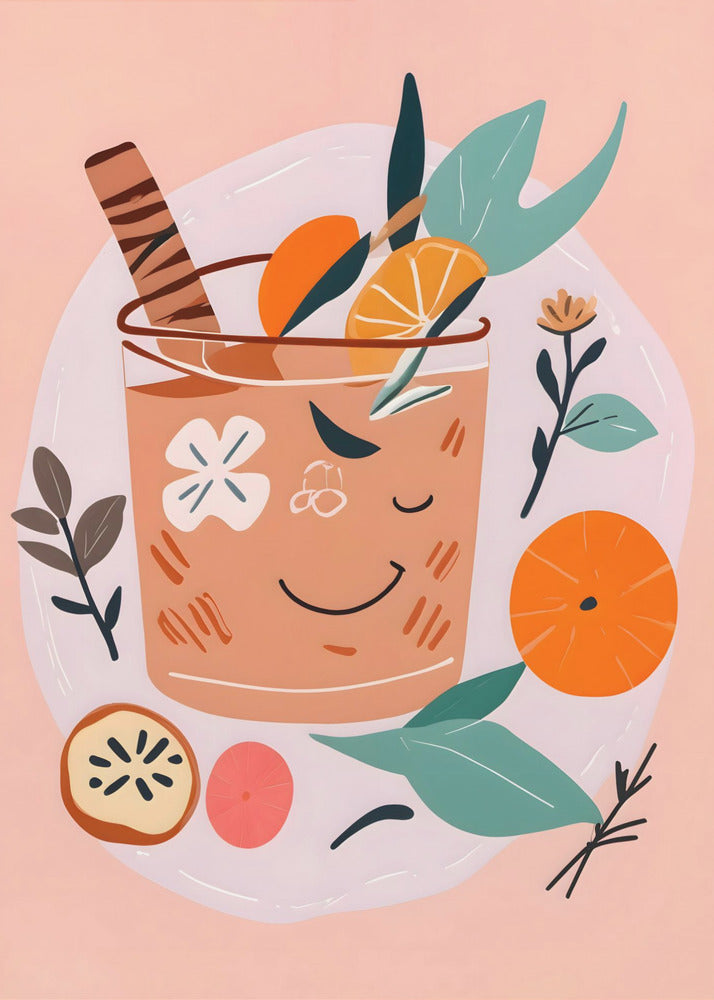Cinnamon & Orange Cocktail | Poster