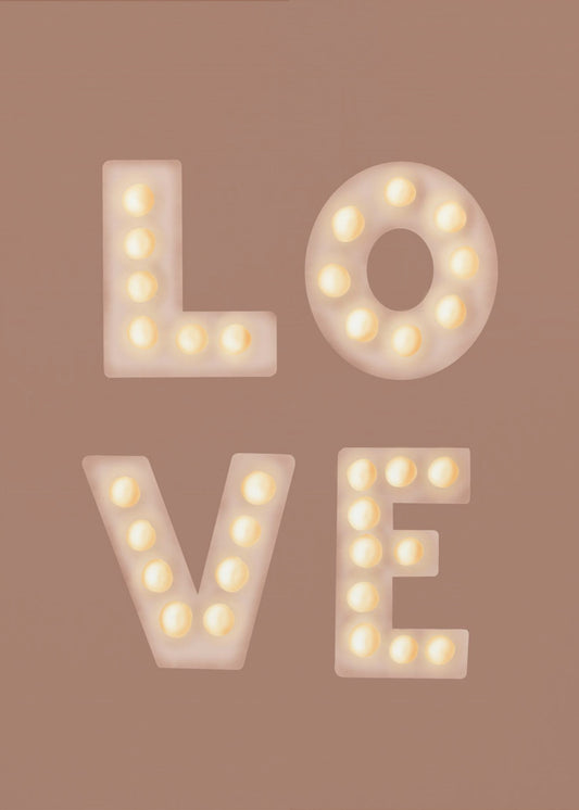 Love Lightletters Mochamousse | Poster