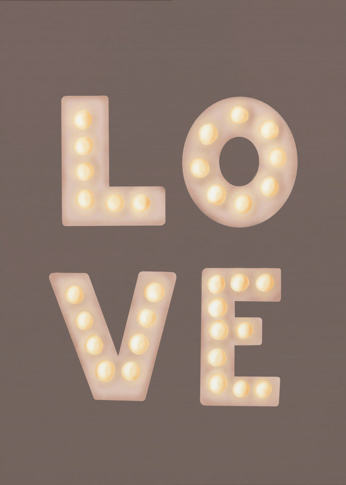 Love Lightletters Coffee Quartz | Poster