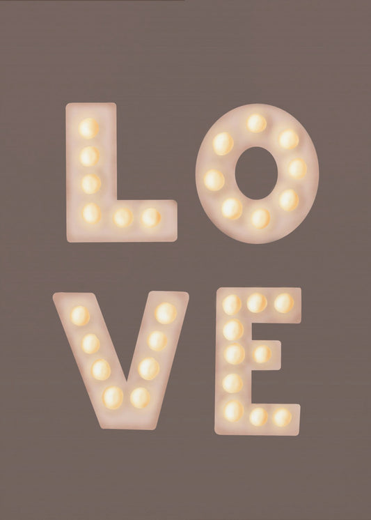 Love Lightletters Coffee Quartz | Poster