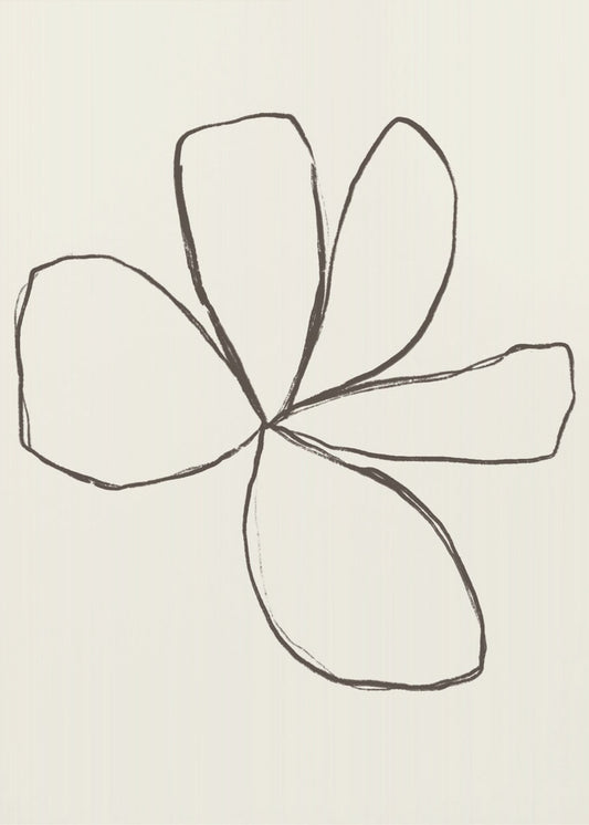 Petal Outline Sketch | Poster