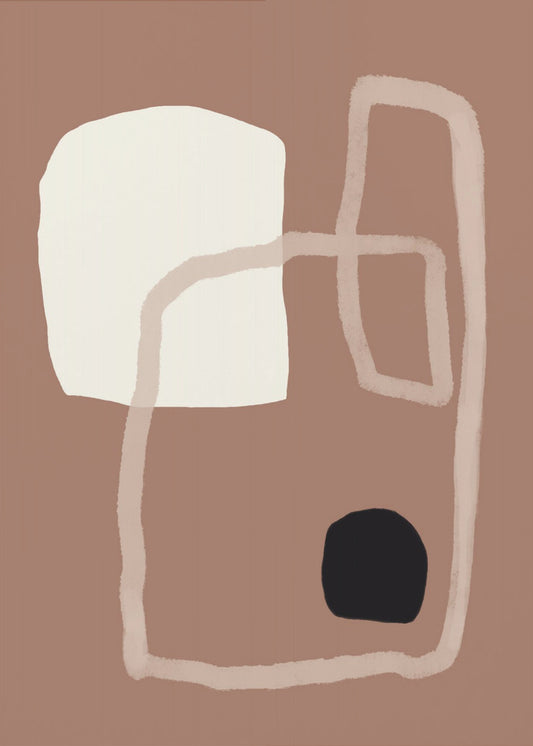 Earthy Geometrics Shapes | Poster