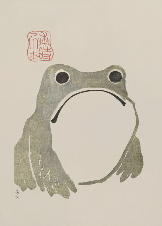 Grumpy Frog I Original | Poster