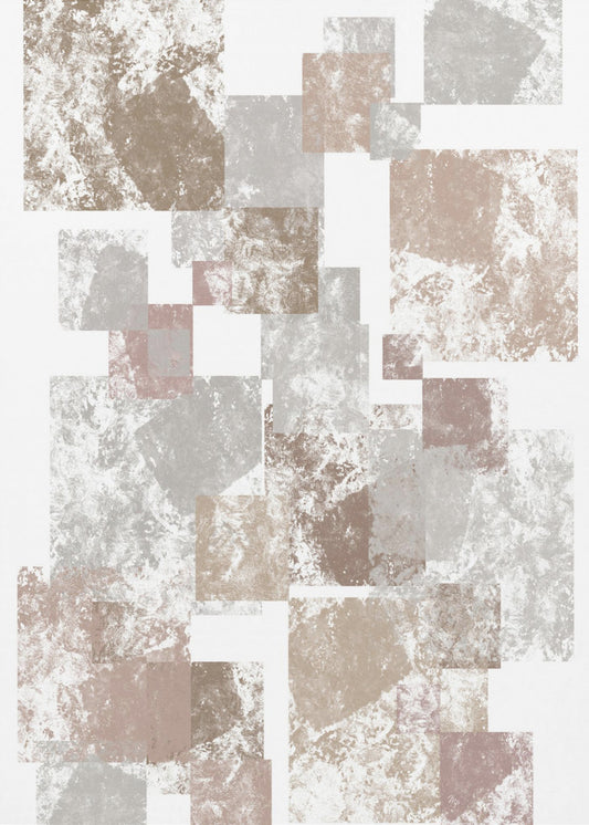 Abstract Brown Cubes | Canvas