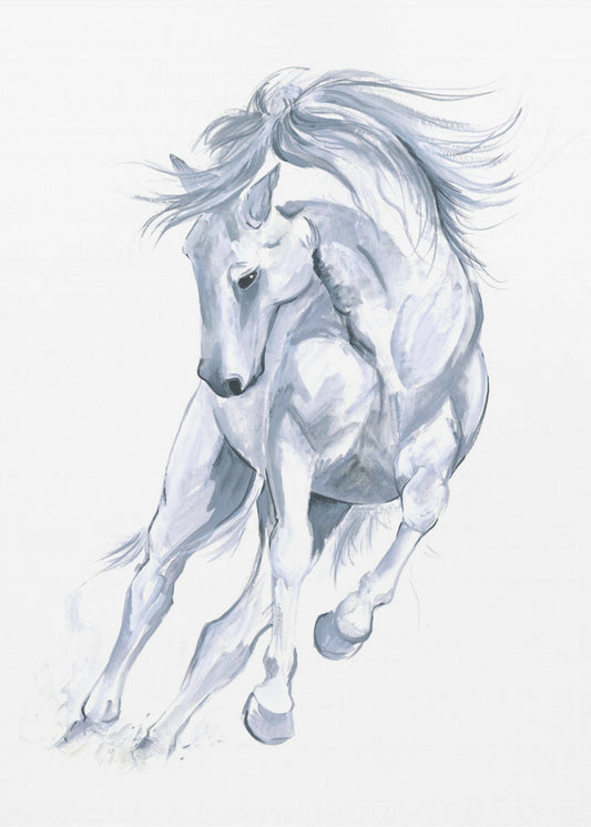 Horse Running Abstract | Canvas